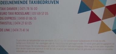 Detail vervoercheque Knipsel